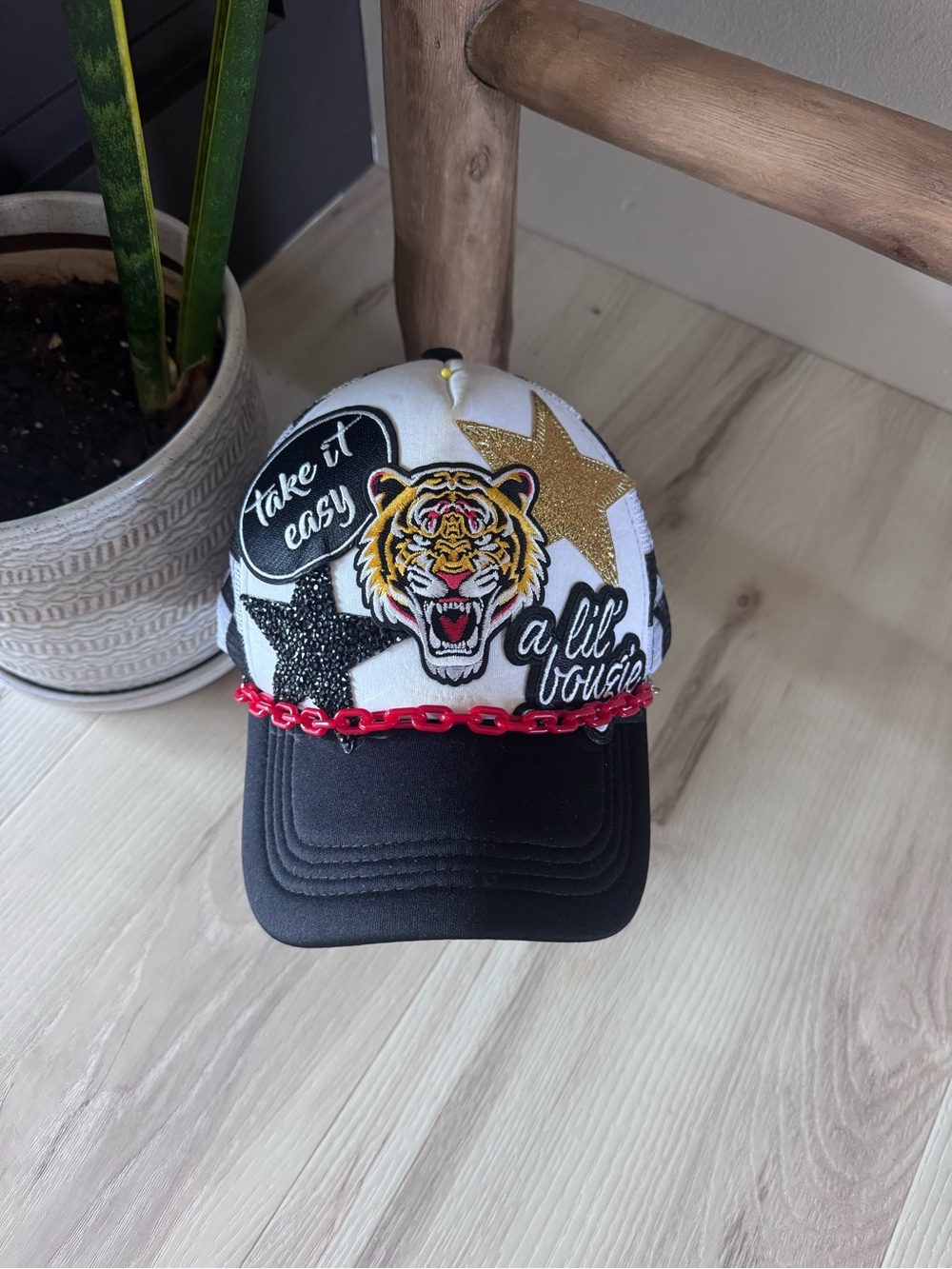 Handmade Custom Patch Trucker Hat ✨